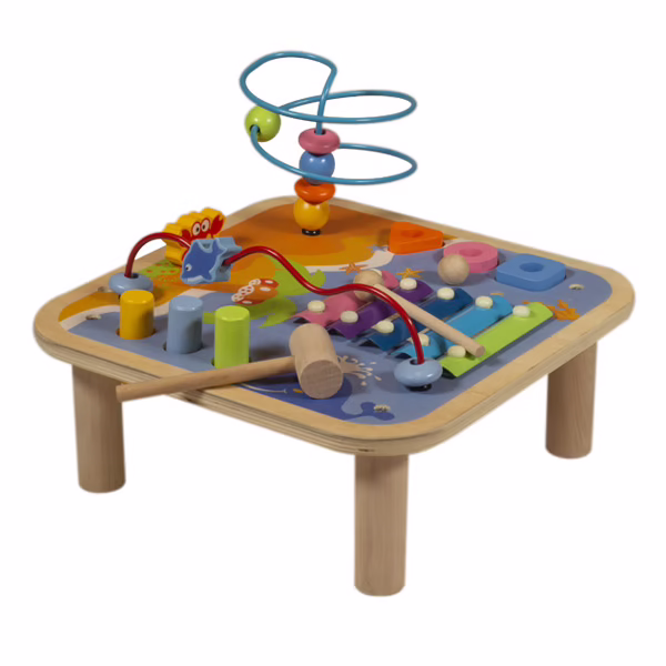 Table D Activites En Bois Wood N Play King Jouet Activites D Eveil Wood N Play Jeux D Eveil