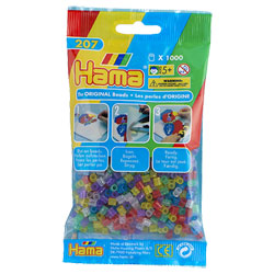 Perles Hama Maxi pas cher - Pot 1400 perles pastel - Jeu créatif