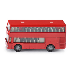 Fonowx Miniature Bus 1/32 – Modèle Réduit En Alliage, Friction, Rouge – Cadeau Pour Enfants Et Collectionneurs