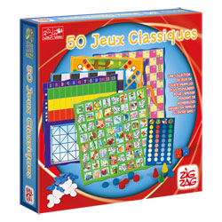 Coffret Multi-Jeux Janod Carrousel - Dames, Petits Chevaux, Nain Jaune - Jeux Société Enfant Dès 5 Ans