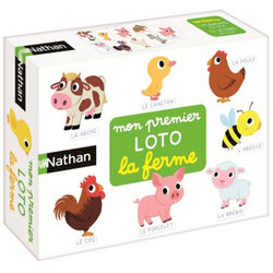 その他 Nathan - 31040 - Jeu de societe - Jeu educatif - Loto Ferme Loto ferme – Jeux Nathan