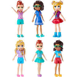 Coffret Polly Pocket Flamant Rose – 26 Surprises, 2 Figurines, Système Pop & Swap – Jouet Tropical Dès 4 Ans, HJN76