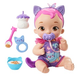 Poupée bébé câlin chaton Mattel : King Jouet, Poupons Mattel - Poupées  Poupons