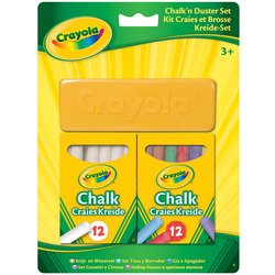 12 Craies De Couleur Crayola - Sans Poussière, Anti-casse - Pour Tableau Noir - Forme Cylindrique