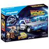 Voiture Delorean Back To The Future - Avec Marty McFly Et Doc Brown - Jouet Collection Rétro - Effets Lumineux