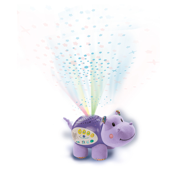 Veilleuse Projecteur Étoiles VTech Hippo Dodo - 60 Melodies, Histoires, Sons Nature - Version FR