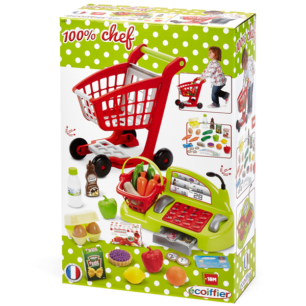 Chariot Garni Et Caisse Enregistreuse Ecoiffier King Jouet Faire Comme Les Grands Ecoiffier Jeux D Imitation Mondes Imaginaires