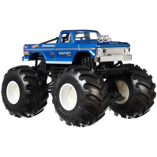 Hot Wheels-Monster Trucks Bigfoot 1/24 ème Mattel : King Jouet, Les
