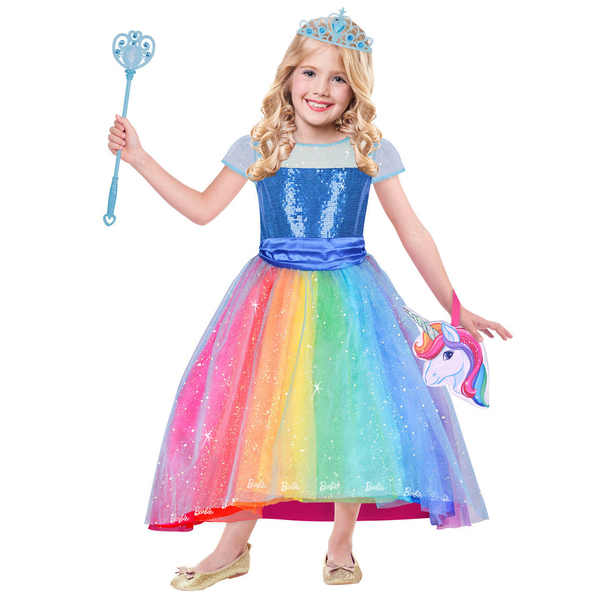 Deguisement Barbie Rainbow 8 10 Ans Amscan King Jouet Deguisements Amscan Fetes Deco Mode Enfants