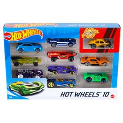 Coffret 10 Voitures Hot Wheels
