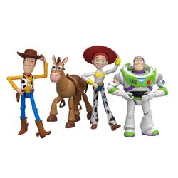 Coffret 4 figurines Woody, Jessie, Pile-Poil et Buzz l’Éclair 18 cm Toy Story 5