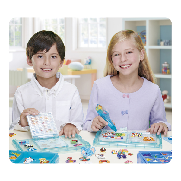 Recharge Perles Aquabeads - 800 Perles Classiques, 8 Couleurs - Loisir Créatif Enfant 4+ Ans