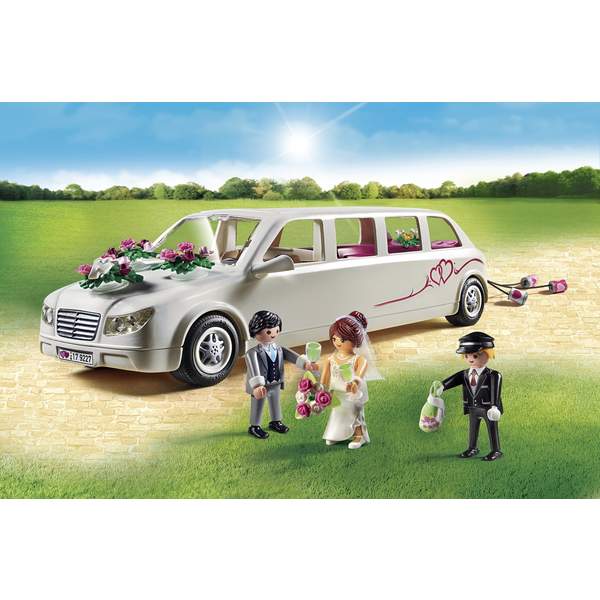 Playmobil 9227 Wedding Limo Building Set - Figures, Car, Champagne & Accessories For Kids - View #3