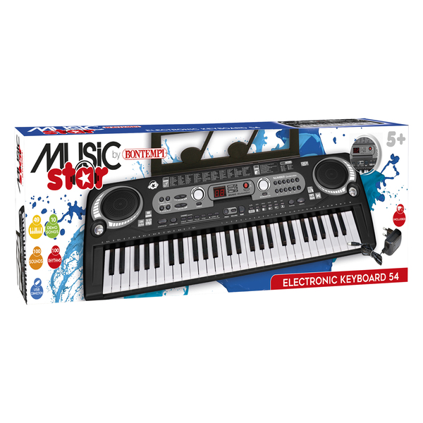 Synthétiseur Clavier 54 touches USB Music Star : King Jouet, Instruments de  musique Music Star - Jeux électroniques