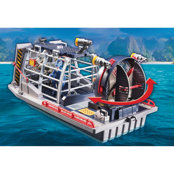 9433 - Playmobil bateau avec cage et deinonychus