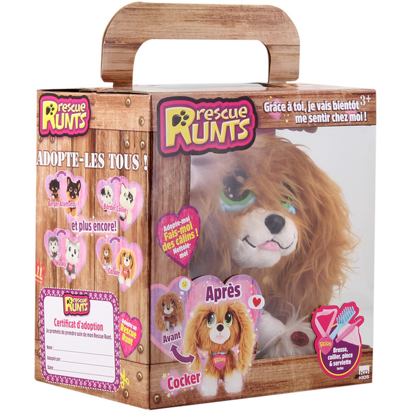 Rescue Runts-Peluche Cocker