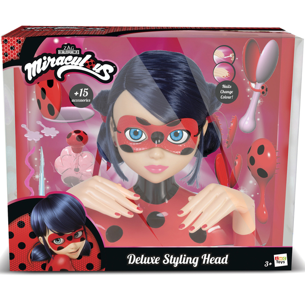 Tête à Coiffer Miraculous Ladybug Bandai - 21cm Avec 30 Accessoires | Jouet Enfant 4 Ans