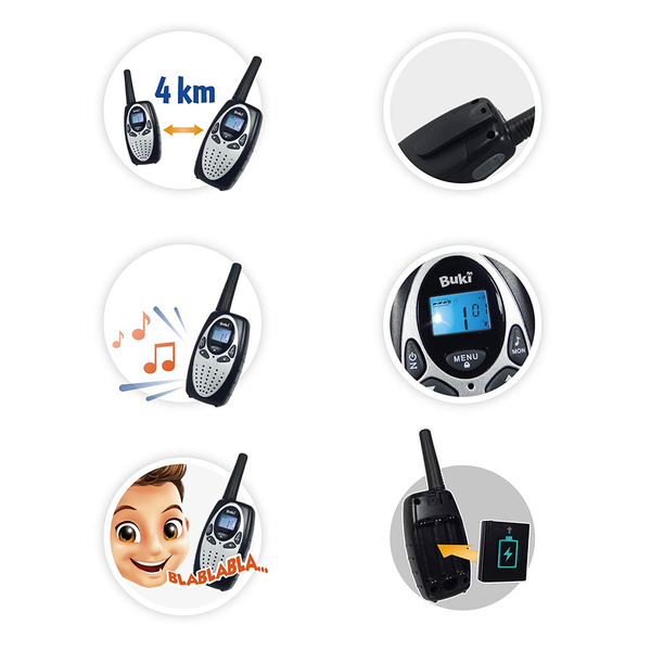 Mini jouet talkie-walkie rechargeable, longue distance de conversation de 5  km, jouets de jeu en