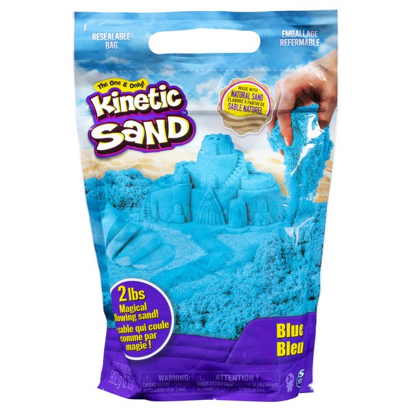 Kinetic Sand - Recharge colorée - Sable magique à modeler Spin