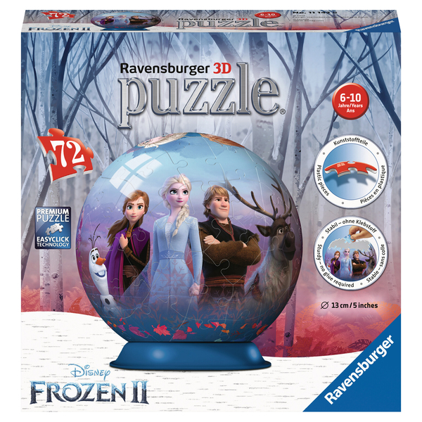 Puzzle 3D Rond 72 pièces La Reine des Neiges 2 Ravensburger : King ...
