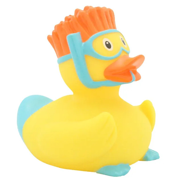 Canard De Bain Classique En Latex Naturel - 9,5 Cm - Jouet De Bain Mignon Pour Bébé