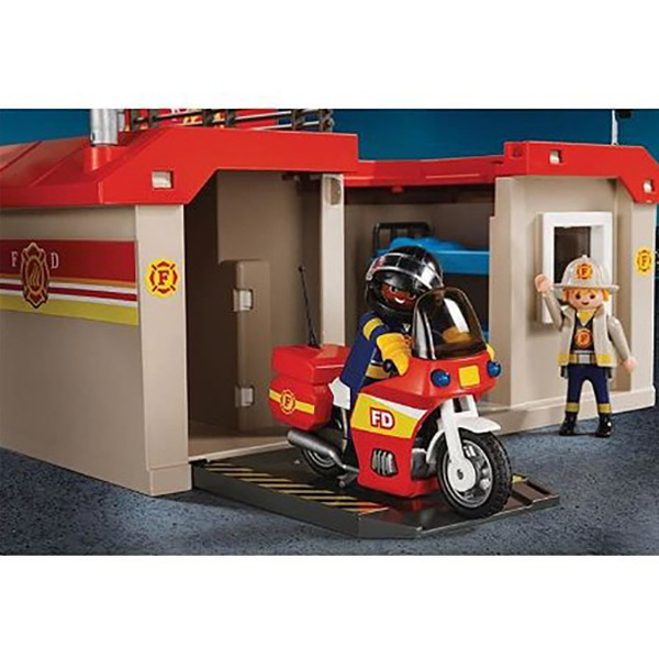 5663 - Playmobil City Action - Caserne de pompier Playmobil : King