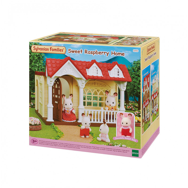 Maison Framboise Sylvanian Families 5393 - Avec Bébé Lapin Chocolat