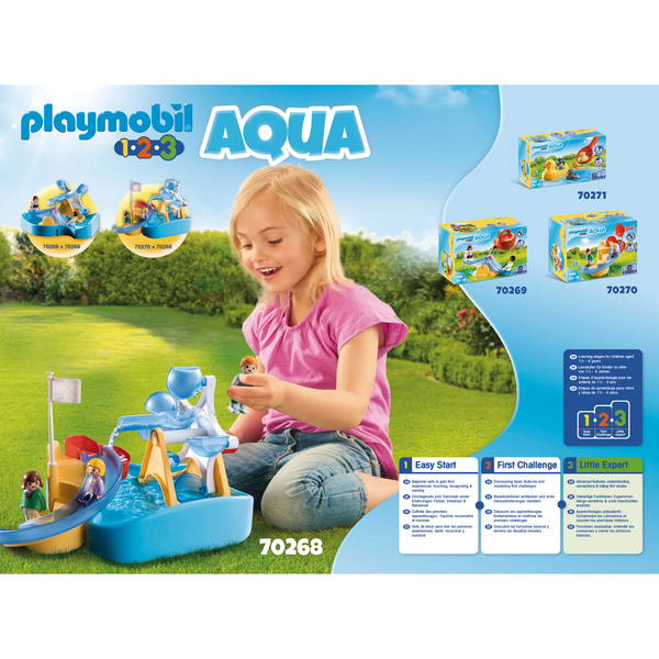 70268 - Playmobil 1.2.3 - Carrousel aquatique Playmobil : King Jouet, Playmobil  Playmobil - Jeux d'imitation & Mondes imaginaires