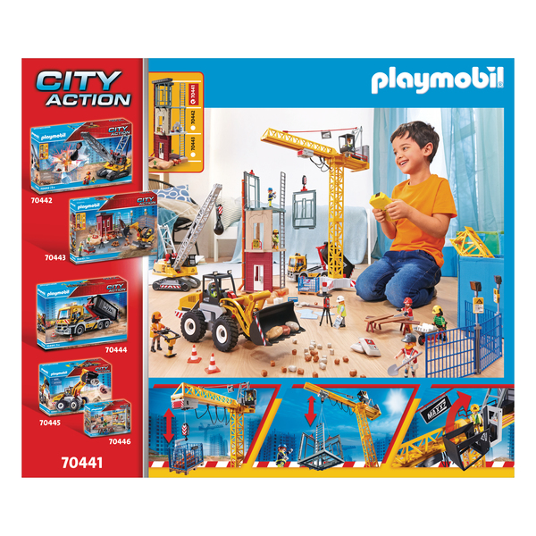 70441 - Playmobil City Action - La grue radio-commandée Playmobil : King  Jouet, Playmobil Playmobil - Jeux d'imitation & Mondes imaginaires