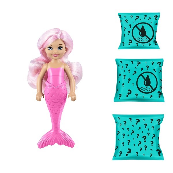 Sirène Barbie Chelsea Color Reveal Mattel King Jouet, Barbie et poupées mannequin Mattel