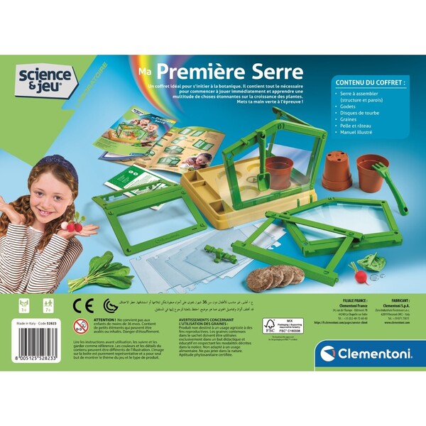 Coffret Mes premiers cristaux et Ma première serre Clementoni : King ...