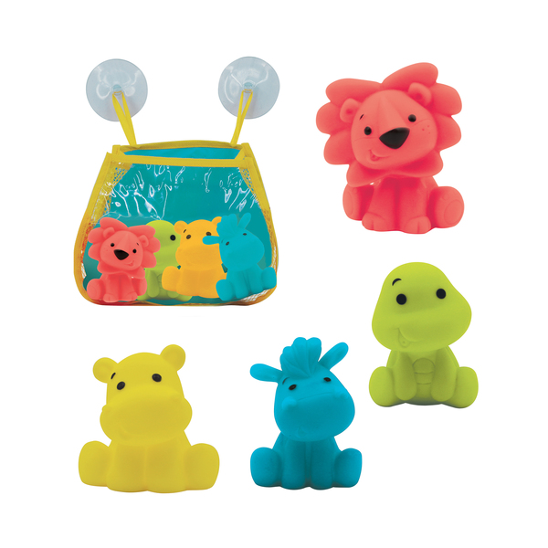 Filet Rangement Jouets Bain 45x35cm - Avec 4 Crochets Ventouses - Séchage Rapide - Pour Enfants 0-3 Ans