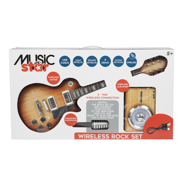 Guitare Électronique Bontempi SoundSculpt - 8 Morceaux Préréglés + Effets - Pour Enfants Débutants