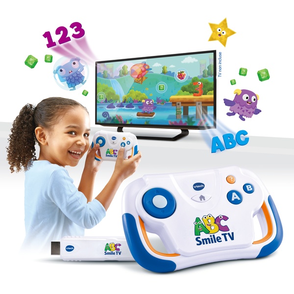 Ma première console de jeu éducative - ABC Smile TV VTech : King Jouet,  Ordinateurs et jeux interactifs VTech - Jeux et jouets éducatifs