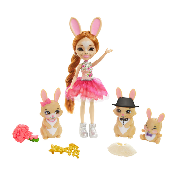 Poupée Brystal Lapin & Lapereaux - Enchantimals Mattel : King Jouet