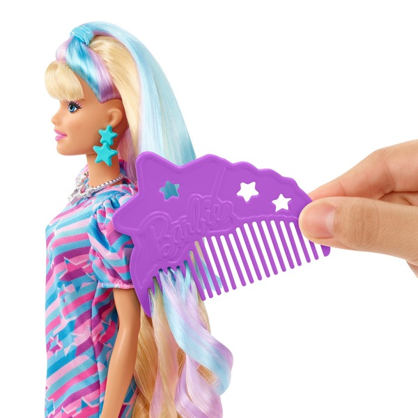 Poupée Barbie Ultra Chevelure avec 15 accessoires Mattel : King Jouet,  Barbie et poupées mannequin Mattel - Poupées Poupons