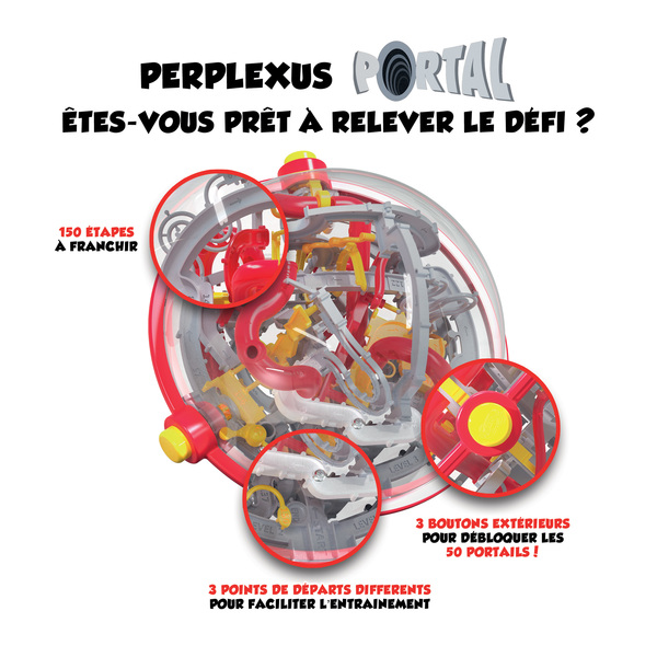 Perplexus - Portal Spin Master : King Jouet, Jeux de réflexion Spin Master  - Jeux de société