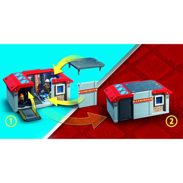71193 - Playmobil City Action - Caserne de pompiers transportable