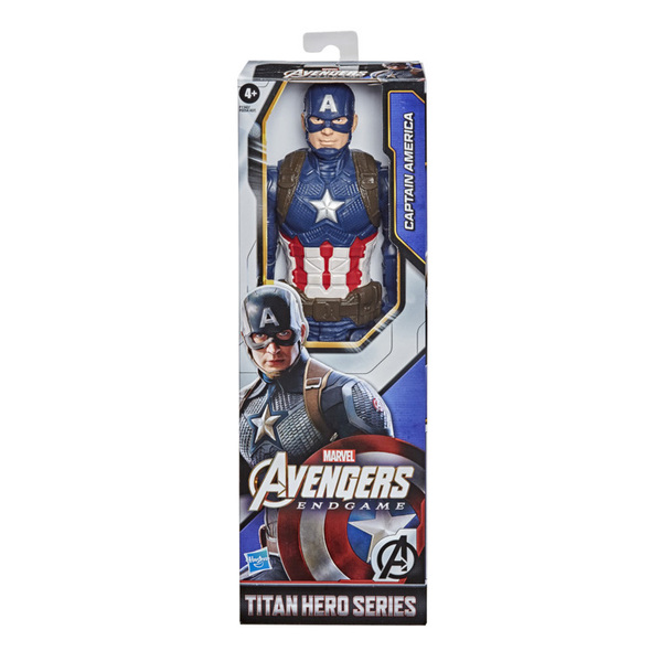 Marvel Avengers Titan Hero Series Blast Gear, figurine Captain America de 30  cm, inspirée de l'univers Marvel, pour enfants à partir de 4 ans 