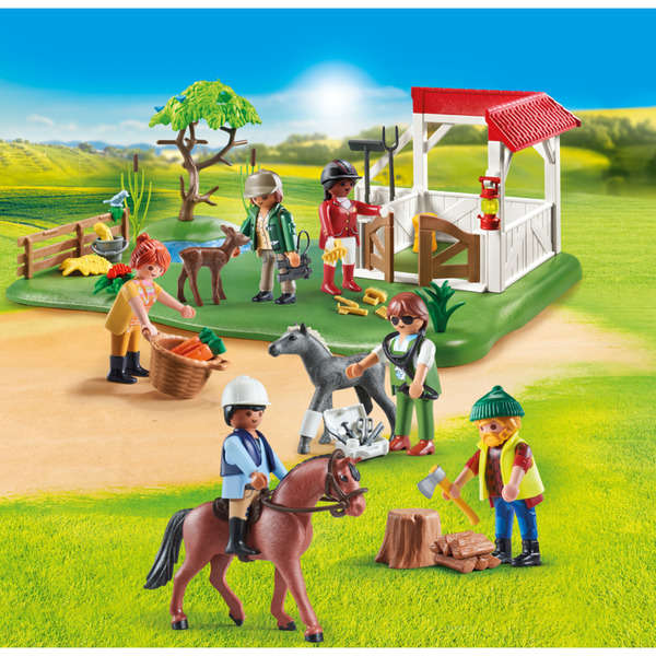 70978 - Playmobil My Figures - Ranch équestre Playmobil : King Jouet, Playmobil  Playmobil - Jeux d'imitation & Mondes imaginaires