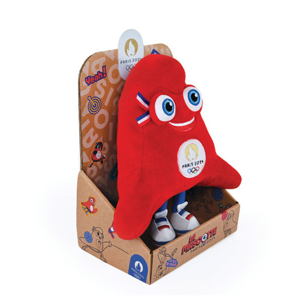 Peluche Mascotte Jeux Olympiques Paris 2024 25 cm boîte Doudou Et Compagnie King Jouet