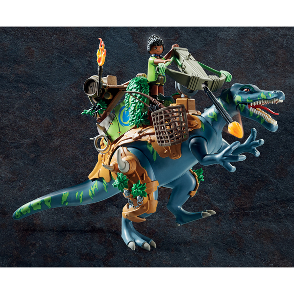 Playmobil Bébé Spinosaure Et Combattant - Dino Rise