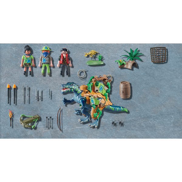 Playmobil Dino Rise 70625 - Spinosaure Et Combattants, Neuf, Boîte Allemande, Pour Enfants 5-7 Ans