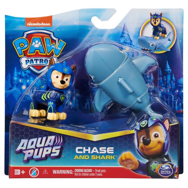 Figurines Pat Patrouille - Chase, Maire Hellinger Et Chase Le Chat - Articulées Et Collectionnables