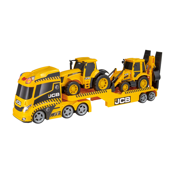 Camion de transport 2 véhicules de chantier Motor & Co : King Jouet,  Véhicules de chantier et tracteurs Motor & Co - Véhicules, circuits et  jouets radiocommandés