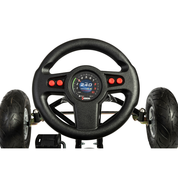 Roue Noire En Plastique 190-85 Pour Voiture à Pédales - Réf. 740215 - Jouet Extérieur Toystoys