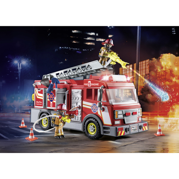 71233 - Playmobil City Action - Camion de pompiers avec grande