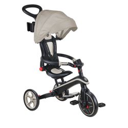 Tricycle Explorer 4en1 évolutif et pliable taupe