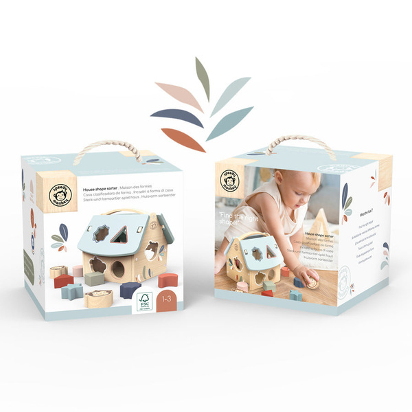6 Voitures En Bois Speedy Monkey - Jouet Éducatif Avec Boîte De Rangement Pour Enfants