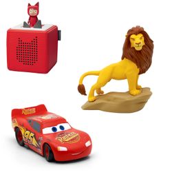 Coffret Toniebox avec Tonie Cars Tonie Le Roi Lion et Tonie Créatif